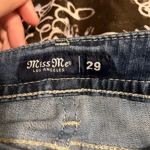 Miss me blue feather embroider jeans - Picture 5 of 5
